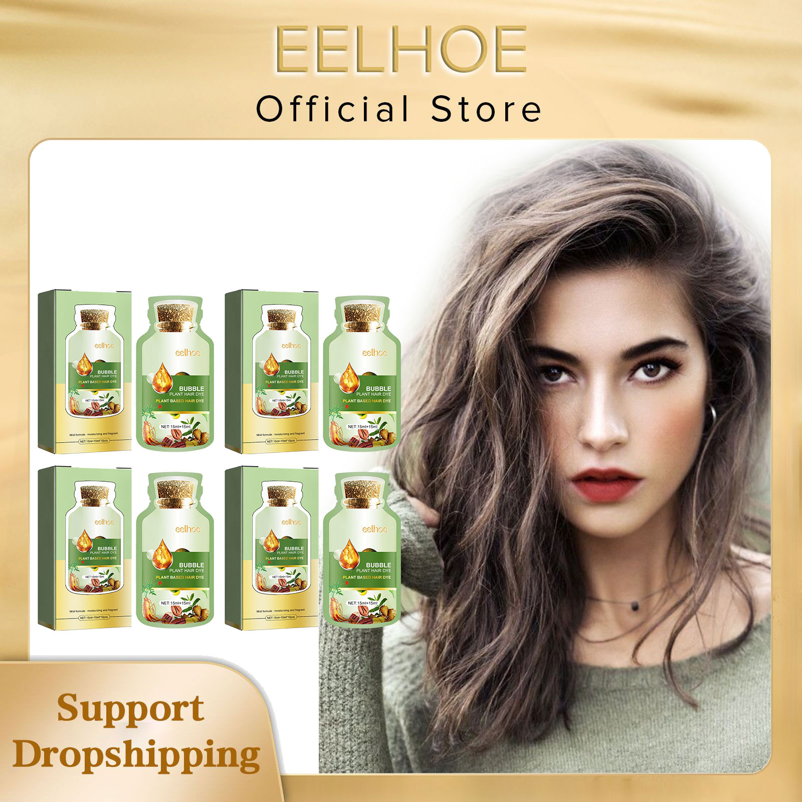 EELHOE Natural Plant Hair Dye  - огляд і ціна Hair Spray Color