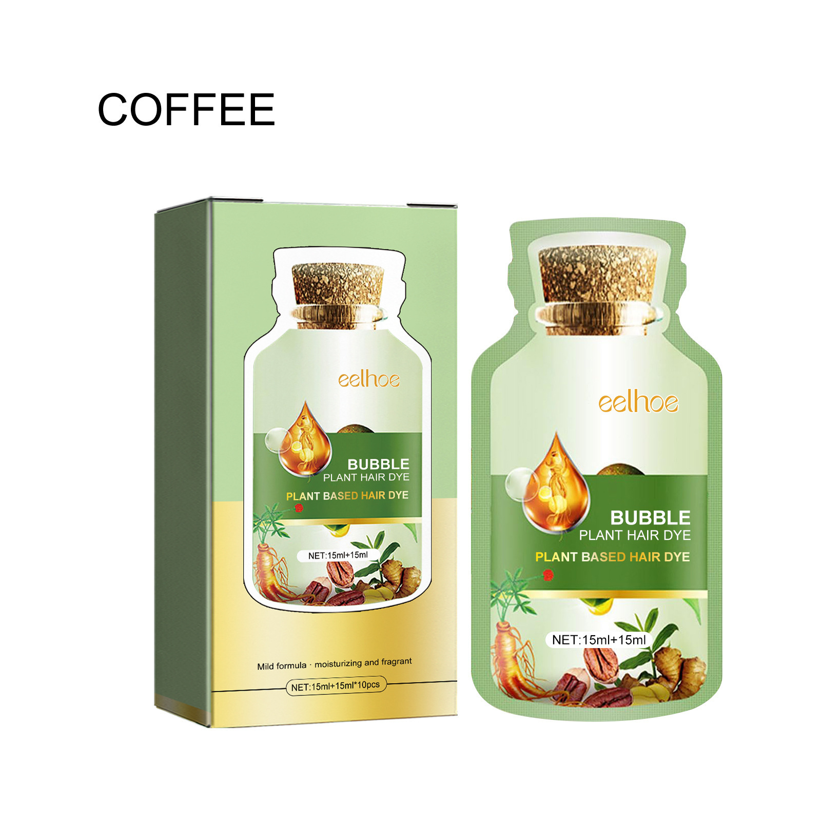 EELHOE Natural Plant Hair Dye  - огляд і ціна Hair Spray Color