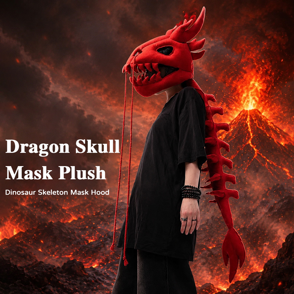 Dinosaur Skeleton Plush Headge - огляд і ціна Cosplay Prop Designer