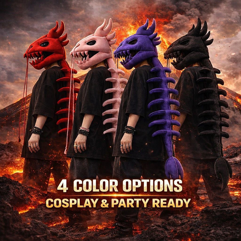 Dinosaur Skeleton Plush Headge - огляд і ціна Cosplay Prop Designer