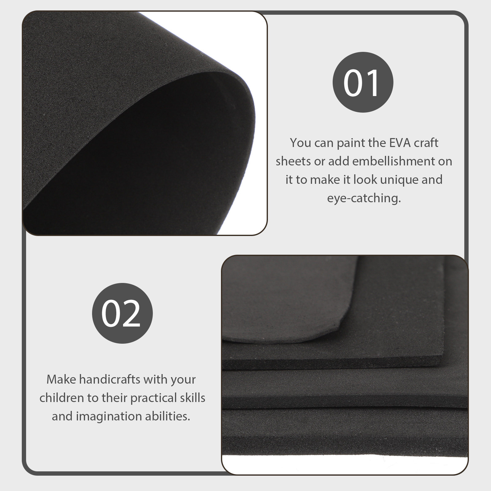 4Pcs Eva Foam Board Sheets Han - огляд і ціна Cosplay Props Eva Foam