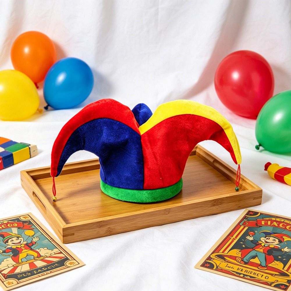 Cap Prop Multicolor Clown Hat  - огляд і ціна Cosplay Prop Designer
