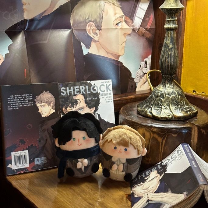 1 Pair 12cm Anime Sherlock and - огляд і ціна Cosplay Plushie Prop