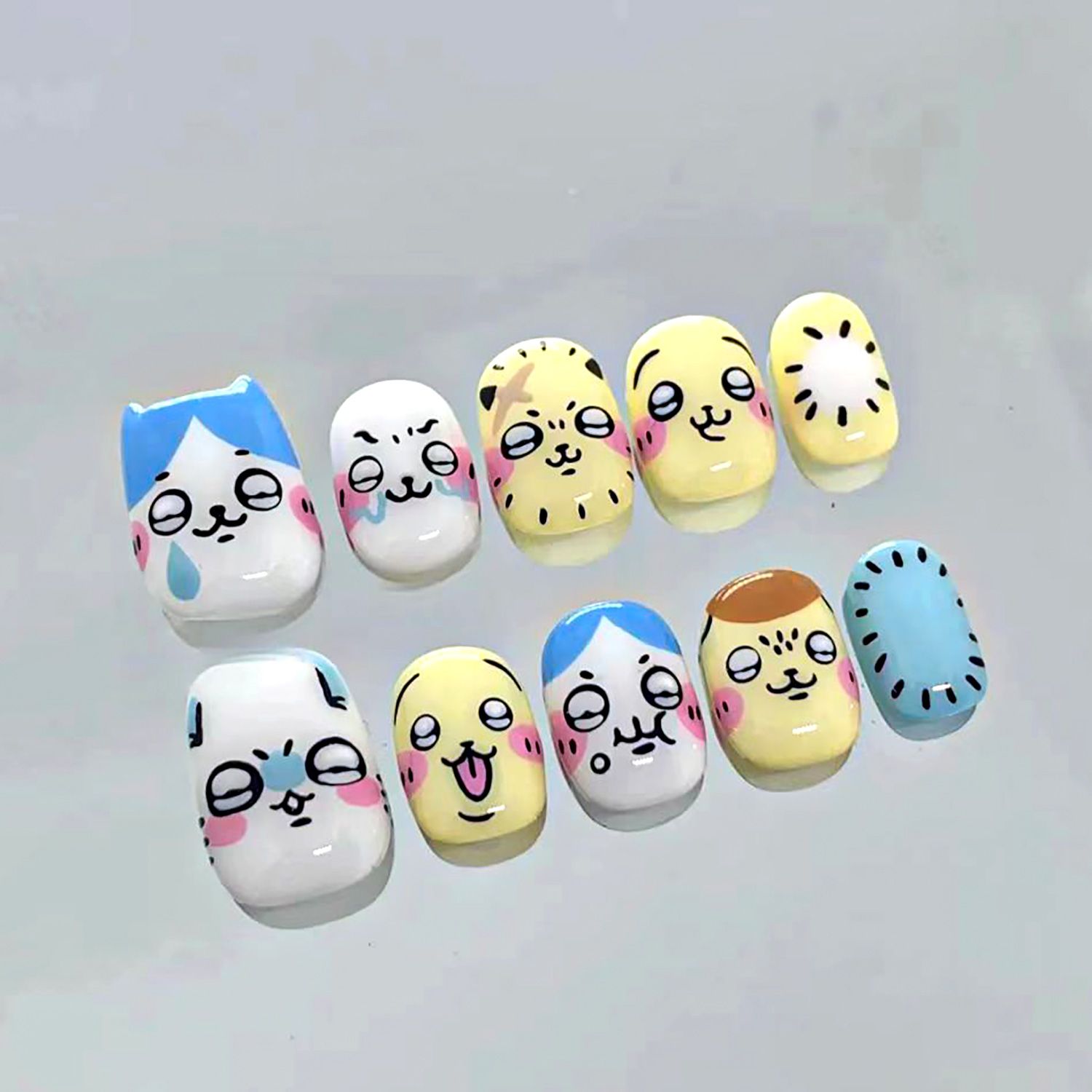 Cute cartoon Rakko press-on na - огляд і ціна Detachable Cosplay Prop